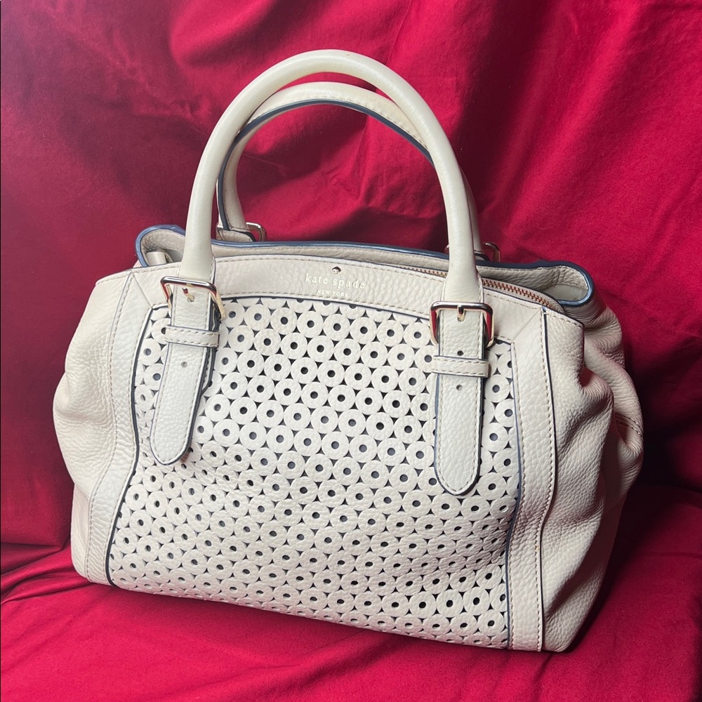 KATE SPADE SLOAN MERCER ISLE PERFORATED SATCHEL